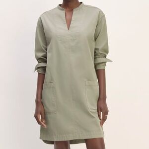 NWT - Everlane Long-Sleeve Utility Mini Dress - size XS